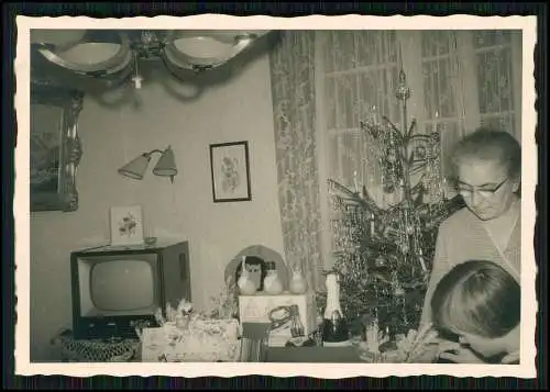 10x alte Foto Essen Gelsenkirchen Dortmund Ruhrgebiet Fernseher Weihnachten 1955