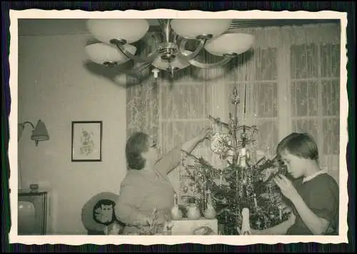 10x alte Foto Essen Gelsenkirchen Dortmund Ruhrgebiet Fernseher Weihnachten 1955