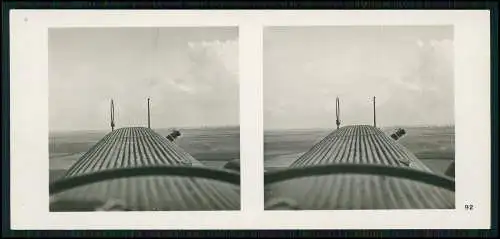 Stereo-Foto Fliegen... Bild Nr. 92 Flugzeug Ju 52 Start nach Norwegen Transport