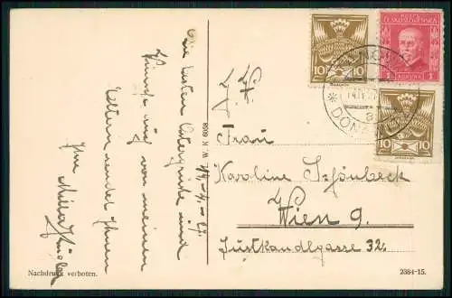 6x AK alte Ansichtskarten Karlovy Vary Karlsbad Stadt 1910-1920 gelaufen