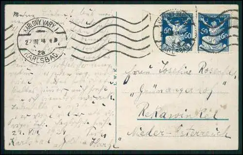 6x AK alte Ansichtskarten Karlovy Vary Karlsbad Stadt 1910-1920 gelaufen