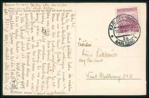 6x AK alte Ansichtskarten Karlovy Vary Karlsbad Stadt 1910-1920 gelaufen