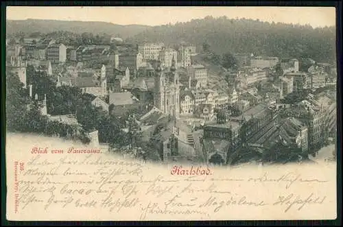 6x AK alte Ansichtskarten Karlovy Vary Karlsbad Stadt 1910-1920 gelaufen