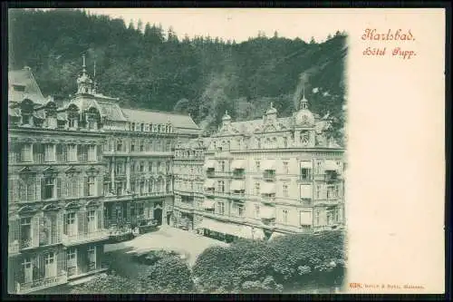 6x AK alte Ansichtskarten Karlovy Vary Karlsbad Stadt 1910-1920 gelaufen