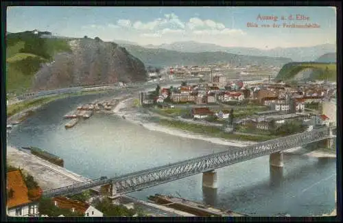 5x AK Aussig Ústí nad Labem Tschechien Elbe Alte Ansichten 1910-1920 gelaufen