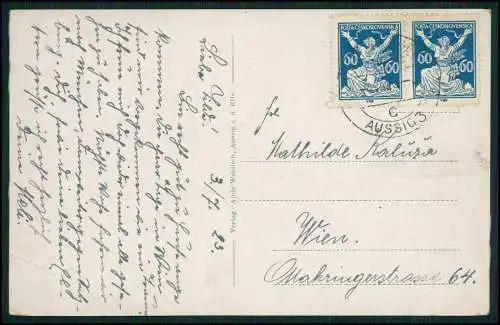 5x AK Aussig Ústí nad Labem Tschechien Elbe Alte Ansichten 1910-1920 gelaufen