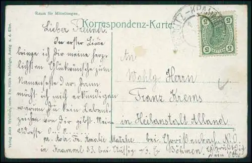 5x AK Aussig Ústí nad Labem Tschechien Elbe Alte Ansichten 1910-1920 gelaufen