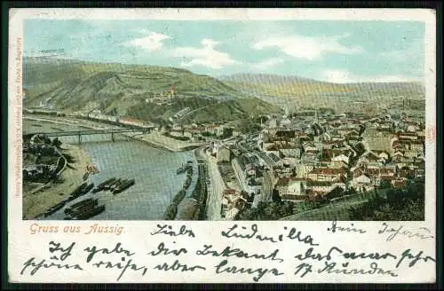 5x AK Aussig Ústí nad Labem Tschechien Elbe Alte Ansichten 1910-1920 gelaufen
