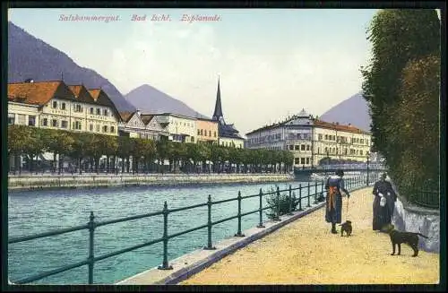 6x AK Salzkammergut Österreich am Nordrand der Alpen 1910-20 teilweise gelaufen