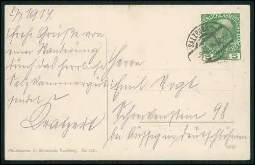 6x AK Salzkammergut Österreich am Nordrand der Alpen 1910-20 teilweise gelaufen