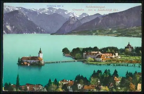 6x AK Salzkammergut Österreich am Nordrand der Alpen 1910-20 teilweise gelaufen