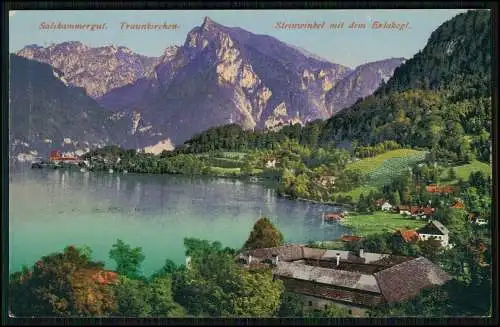 6x AK Salzkammergut Österreich am Nordrand der Alpen 1910-20 teilweise gelaufen