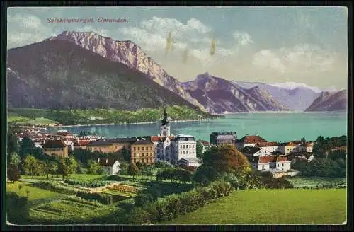 6x AK Salzkammergut Österreich am Nordrand der Alpen 1910-20 teilweise gelaufen