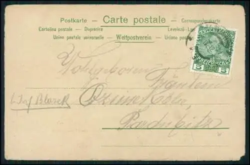 6x AK alte Ansichten Wien Bundesland u. Hauptstadt Österreich 1900-1920 gelaufen