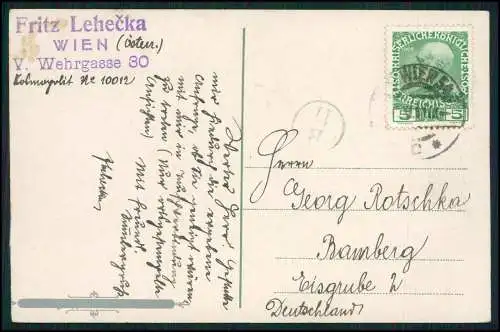 6x AK alte Ansichten Wien Bundesland u. Hauptstadt Österreich 1900-1920 gelaufen