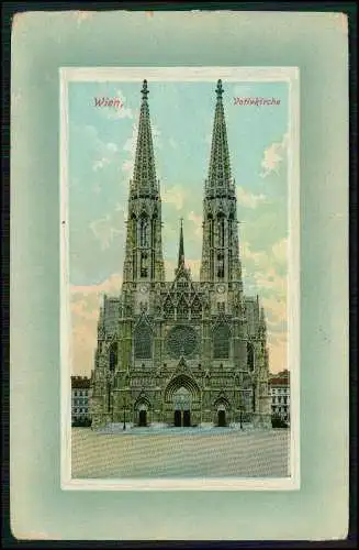 6x AK alte Ansichten Wien Bundesland u. Hauptstadt Österreich 1900-1920 gelaufen