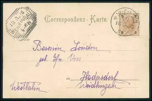 8x AK alte Ansichten Wien Bundesland u. Hauptstadt Österreich 1900-1910 gelaufen