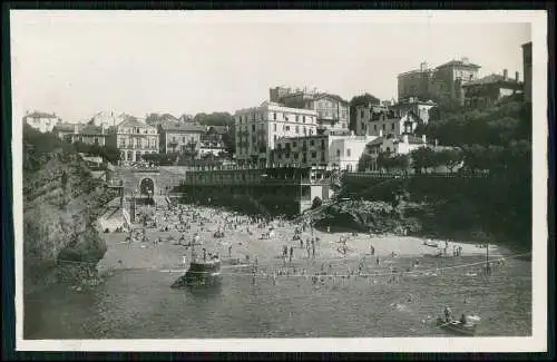 16x Foto u. AK alte Ansichtskarten Biarritz Pyrénées Atlantiques, Küste 1940