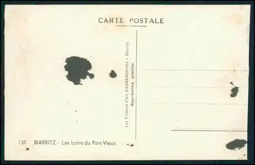 16x Foto u. AK alte Ansichtskarten Biarritz Pyrénées Atlantiques, Küste 1940