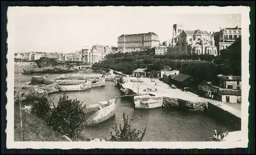 16x Foto u. AK alte Ansichtskarten Biarritz Pyrénées Atlantiques, Küste 1940