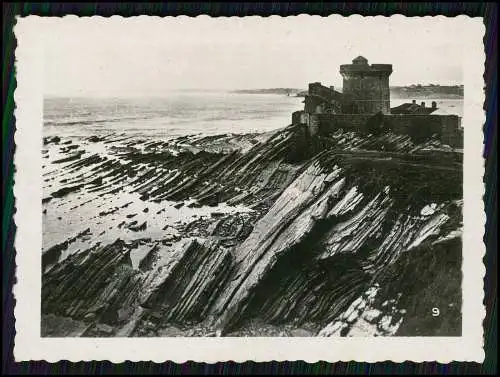 16x Foto u. AK alte Ansichtskarten Biarritz Pyrénées Atlantiques, Küste 1940
