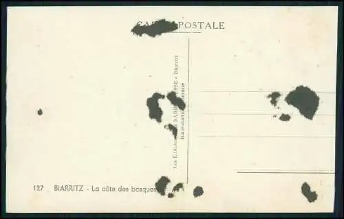 16x Foto u. AK alte Ansichtskarten Biarritz Pyrénées Atlantiques, Küste 1940