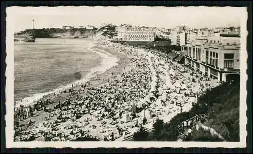 16x Foto u. AK alte Ansichtskarten Biarritz Pyrénées Atlantiques, Küste 1940