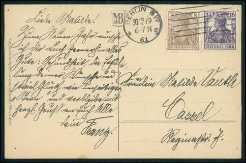 AK Henny Porten Meissner & Buch Künstler Karte 1919 gelaufen