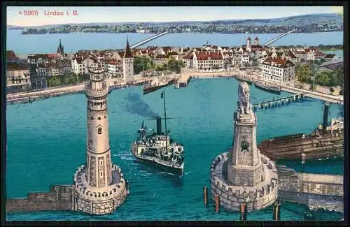 6x AK Bodensee Lindau Friedrichshafen Rheinfall Bregenz uvm. 1910-1920