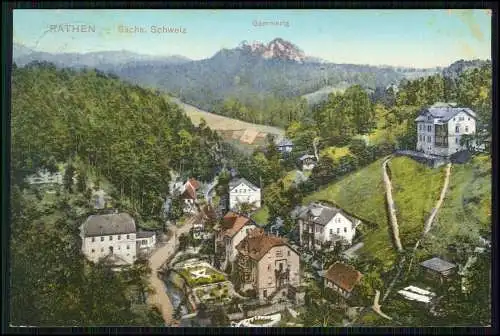 4x AK Wehlen und Rathen an der Elbe sächsische Schweiz Ansichten 1910-1915