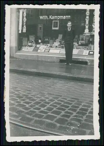 4x Foto Detmold Horn Bad Meinberg Geschäft Buchhandlung Wilhelm Kampmann 1946-53