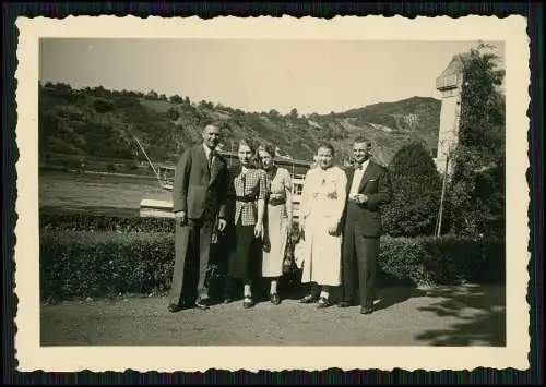 4x Foto Ausflugsdampfer KD durch Freude Essen ? Rhein Rolandsbogen uvm. 1947-53