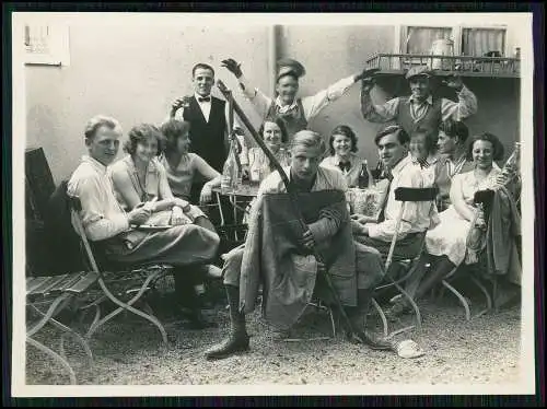 5x Foto lustiges Wandern viel Bier im Schwarzwald Himmelfahrt 1931 Heumaden Calw