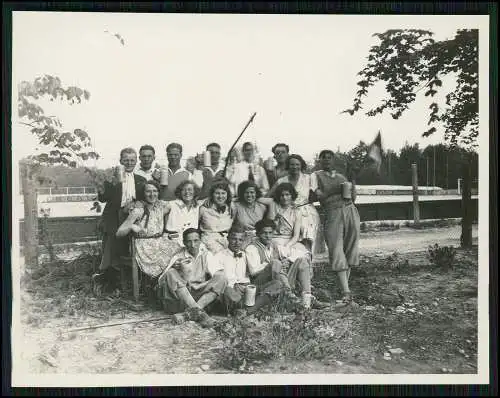 5x Foto lustiges Wandern viel Bier im Schwarzwald Himmelfahrt 1931 Heumaden Calw