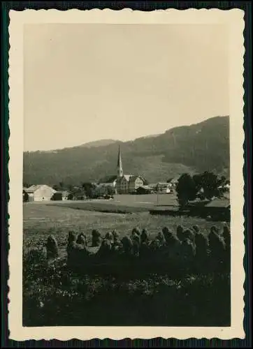 7x Foto Bergen im Chiemgau Lr. Traunstein Dorf Panorama Kirche und Schutzhütte