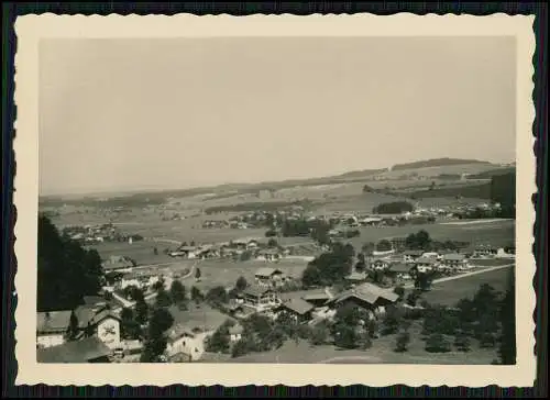 7x Foto Bergen im Chiemgau Lr. Traunstein Dorf Panorama Kirche und Schutzhütte