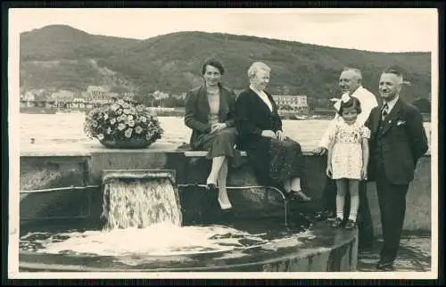 5x Foto AK Bad Hönningen Neuwied im Thermalschwimmbad am Rhein uvm. 1940-50