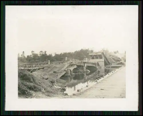 4x Foto Kriegszerstörungen Holland Belgien Frankreich 1940-42