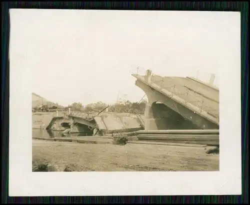 4x Foto Kriegszerstörungen Holland Belgien Frankreich 1940-42