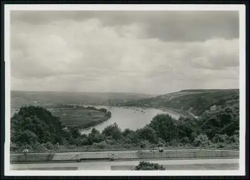 Foto AK Remagen Rhein, Haus Ernich, Schloß über Fluß Blick auf den Rhein