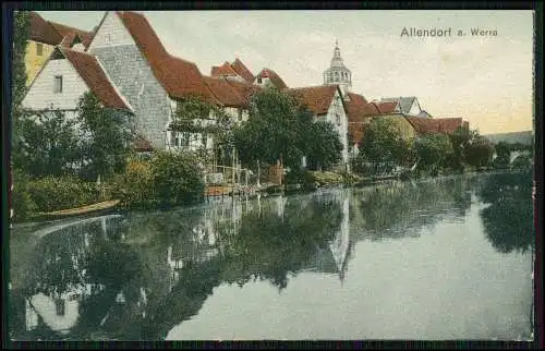 2x AK Bad Sooden Allendorf an der Werra Werrapartie 1920 gelaufen