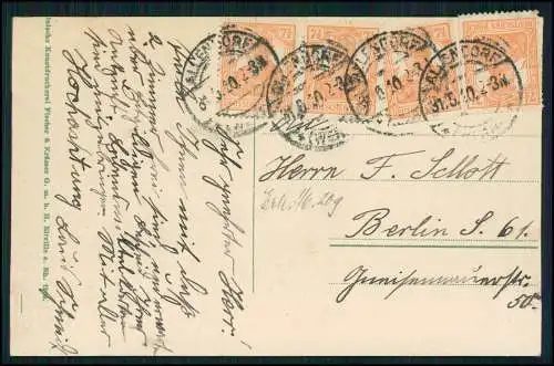 AK Allendorf Werra Hessen Kirchstraße Kinder Passanten 1920 gelaufen