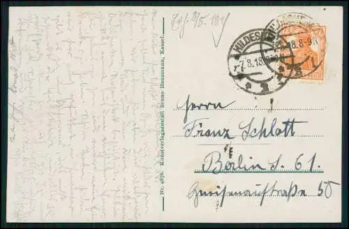 AK Hildesheim Knochenhauer Amtshaus 1918 nach Berlin gelaufen