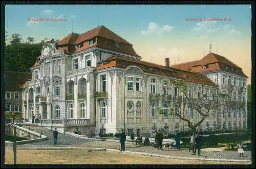 AK Teplitz Schönau Teplice, Kaiserin Elisabeth-Bad mit Anlagen 1905