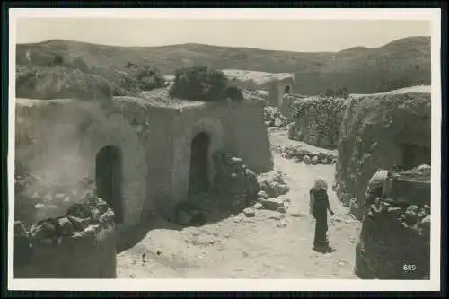 Foto AK Libanon Mittelmeer Syrien Arabien Araberdorf 1939