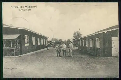 AK Wünsdorf Zossen in Brandenburg, Kriegslager 1915 Feldpost gelaufen