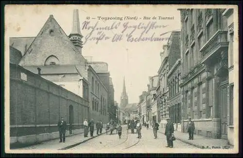 AK Tourcoing Nord, Rue de Tournai Nord Hauts-de-France 1914 Feldpost