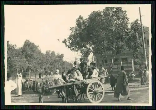 3x Foto Cairo Kairo Ägypten 1943 Leben in der Stadt Autos Oldtimer Mädchen uvm.