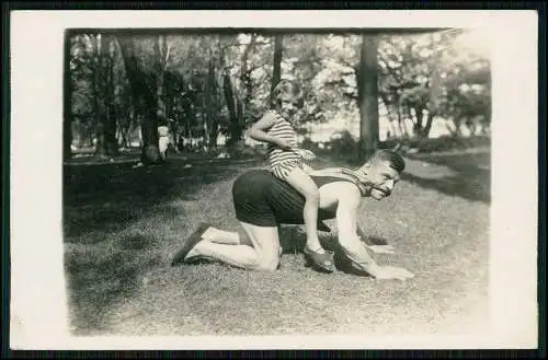 10x Foto AK Denkmal Rehe Hirsche Park und andere Kinder Familien Fotos um 1930