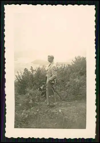11x Foto Reise junger Mann am Bahnhof im Zug auch Spaziergänge Landschaft 1938